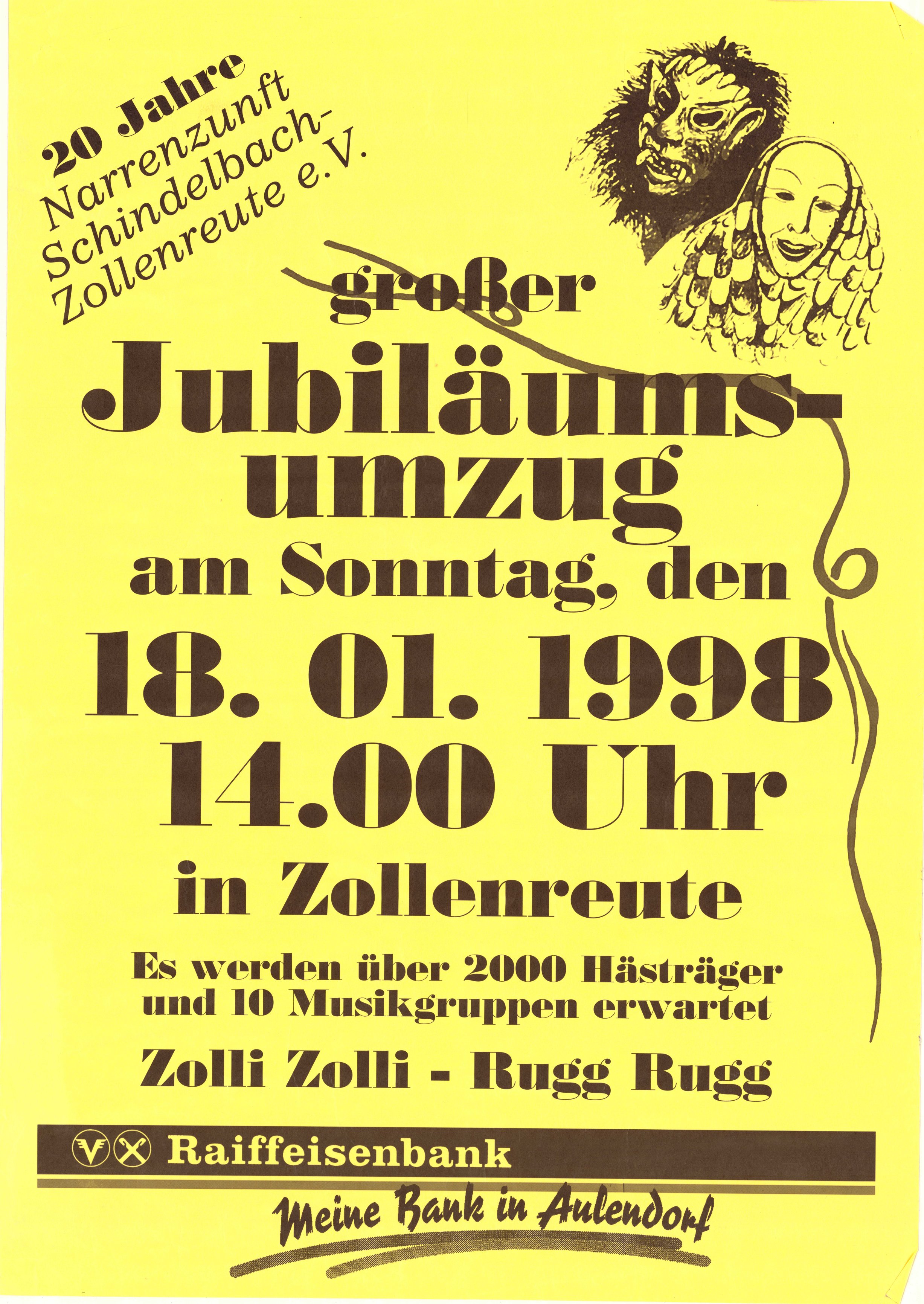 Jubiläumsumzug 1998 Zollenreute Jubiläumsumzug 1998 Zollenreute